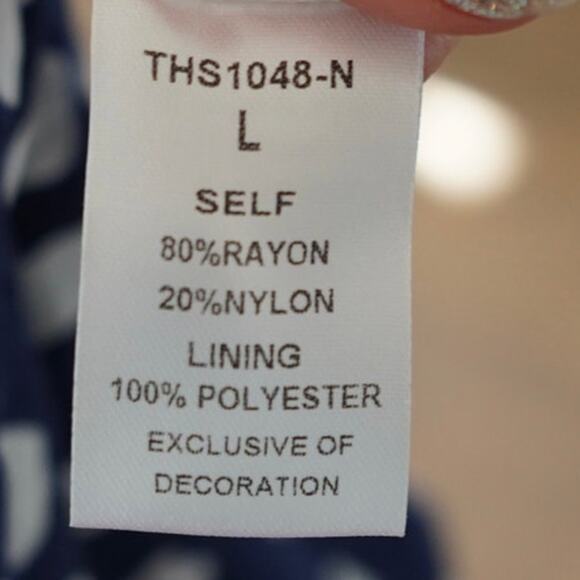 THML Sleeveless Ruffle Tiered Dress Blue Womens Size Large - Picture 6 of 7